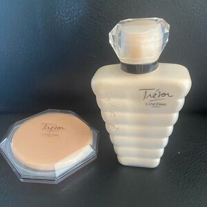 Lancôme Tresor body powder and soap